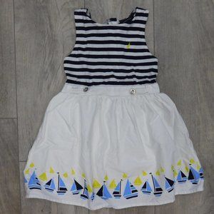 Nautica Toddler Girl Dress Sailboats
